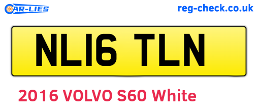 NL16TLN are the vehicle registration plates.