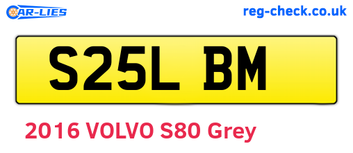 S25LBM are the vehicle registration plates.