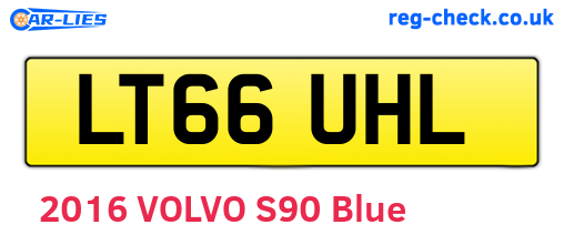 LT66UHL are the vehicle registration plates.