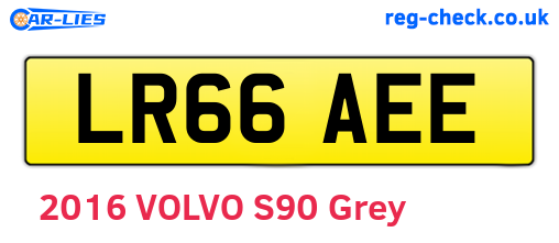LR66AEE are the vehicle registration plates.