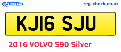 KJ16SJU are the vehicle registration plates.