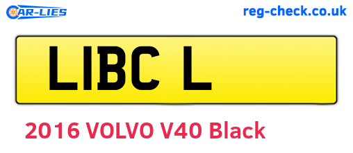 L1BCL are the vehicle registration plates.