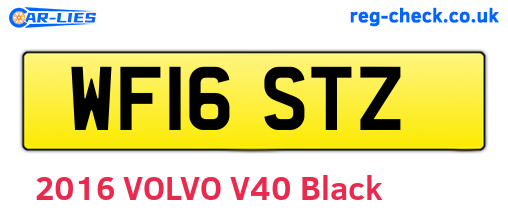 WF16STZ are the vehicle registration plates.