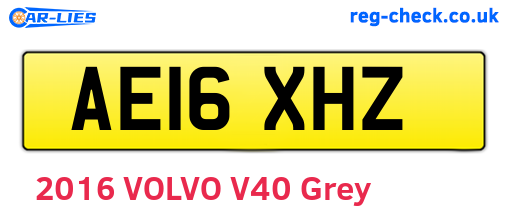 AE16XHZ are the vehicle registration plates.