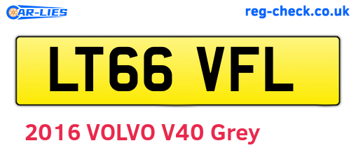 LT66VFL are the vehicle registration plates.