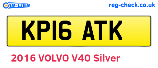 KP16ATK are the vehicle registration plates.