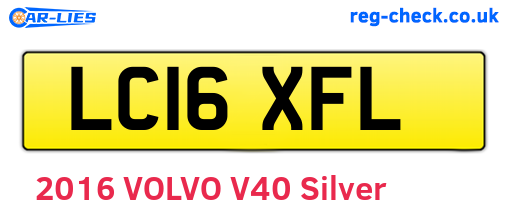 LC16XFL are the vehicle registration plates.