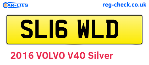 SL16WLD are the vehicle registration plates.