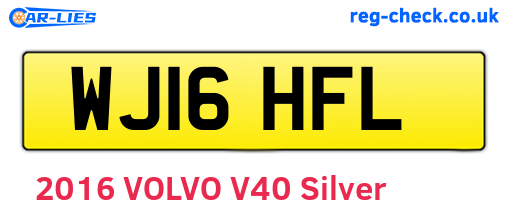WJ16HFL are the vehicle registration plates.