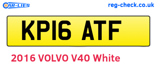 KP16ATF are the vehicle registration plates.