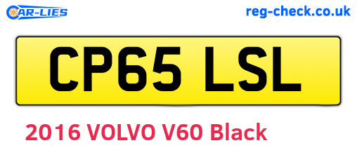 CP65LSL are the vehicle registration plates.