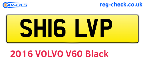 SH16LVP are the vehicle registration plates.