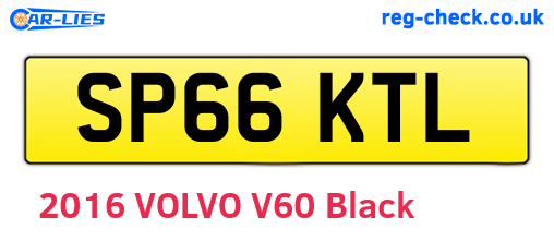 SP66KTL are the vehicle registration plates.