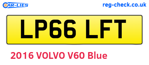 LP66LFT are the vehicle registration plates.