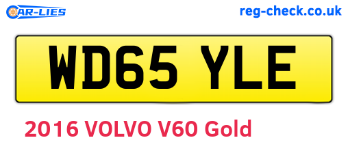WD65YLE are the vehicle registration plates.