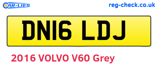 DN16LDJ are the vehicle registration plates.