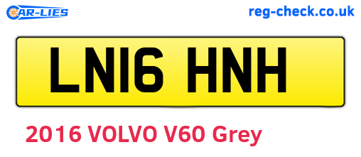 LN16HNH are the vehicle registration plates.