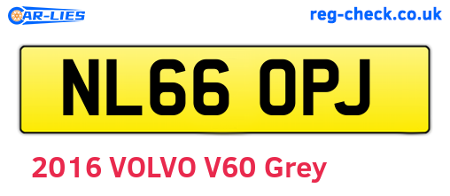 NL66OPJ are the vehicle registration plates.