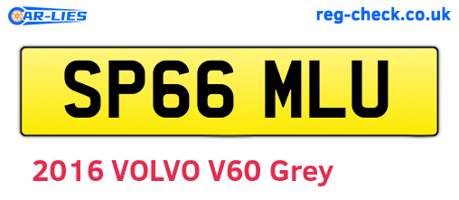SP66MLU are the vehicle registration plates.