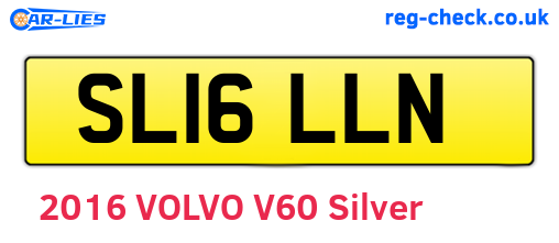 SL16LLN are the vehicle registration plates.