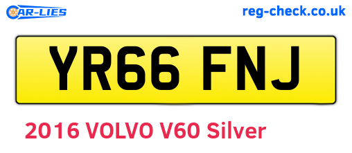 YR66FNJ are the vehicle registration plates.