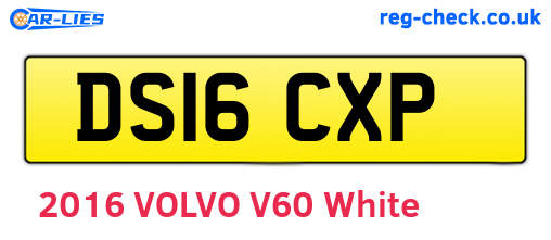 DS16CXP are the vehicle registration plates.
