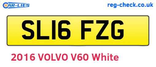 SL16FZG are the vehicle registration plates.