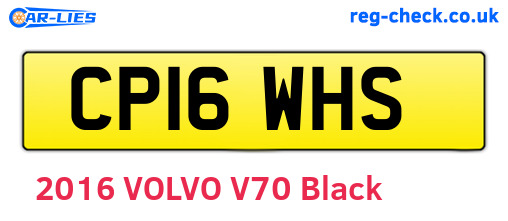 CP16WHS are the vehicle registration plates.