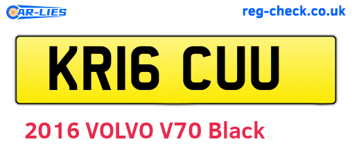 KR16CUU are the vehicle registration plates.