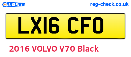 LX16CFO are the vehicle registration plates.