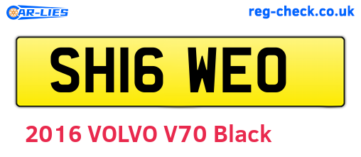 SH16WEO are the vehicle registration plates.