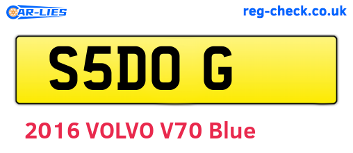 S5DOG are the vehicle registration plates.