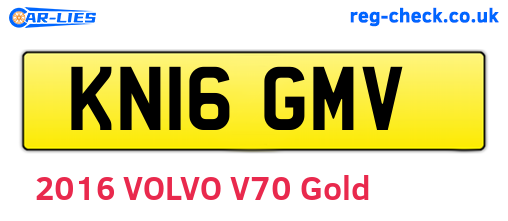 KN16GMV are the vehicle registration plates.