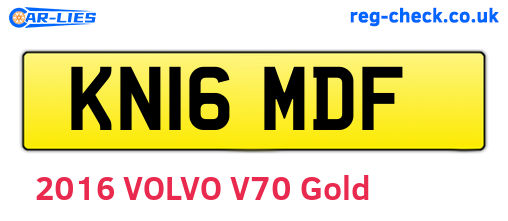 KN16MDF are the vehicle registration plates.