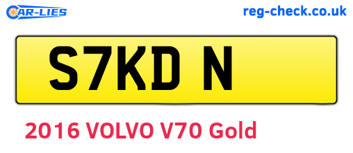 S7KDN are the vehicle registration plates.