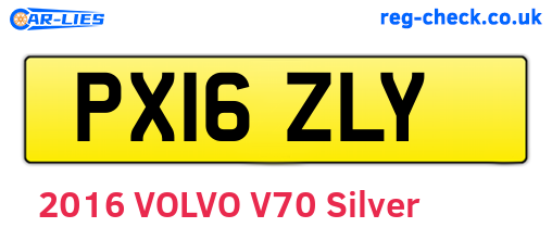 PX16ZLY are the vehicle registration plates.