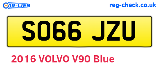 SO66JZU are the vehicle registration plates.