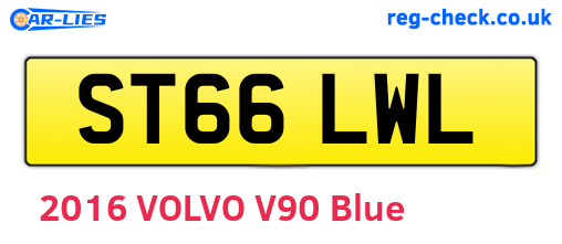 ST66LWL are the vehicle registration plates.