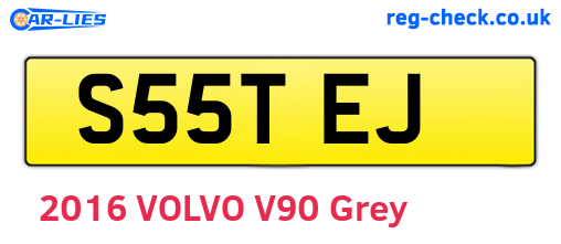 S55TEJ are the vehicle registration plates.