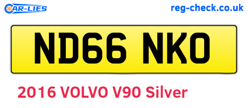ND66NKO are the vehicle registration plates.