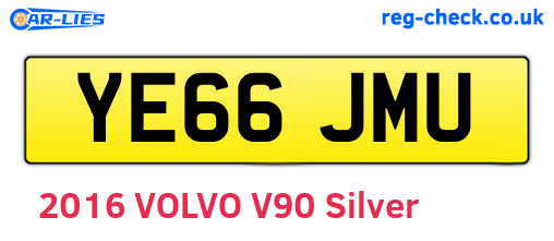 YE66JMU are the vehicle registration plates.