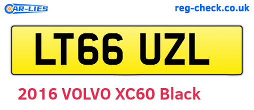 LT66UZL are the vehicle registration plates.