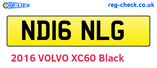 ND16NLG are the vehicle registration plates.