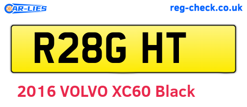 R28GHT are the vehicle registration plates.