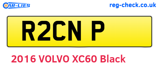 R2CNP are the vehicle registration plates.