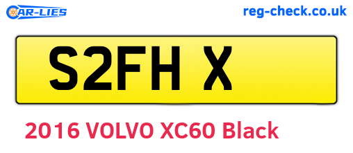 S2FHX are the vehicle registration plates.