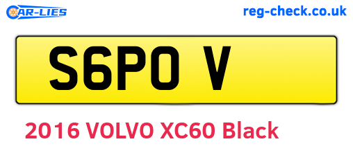 S6POV are the vehicle registration plates.