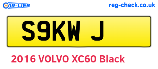 S9KWJ are the vehicle registration plates.
