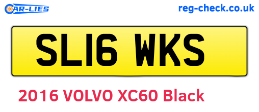 SL16WKS are the vehicle registration plates.