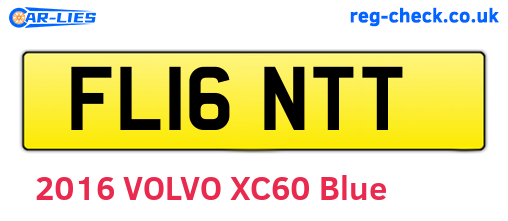 FL16NTT are the vehicle registration plates.